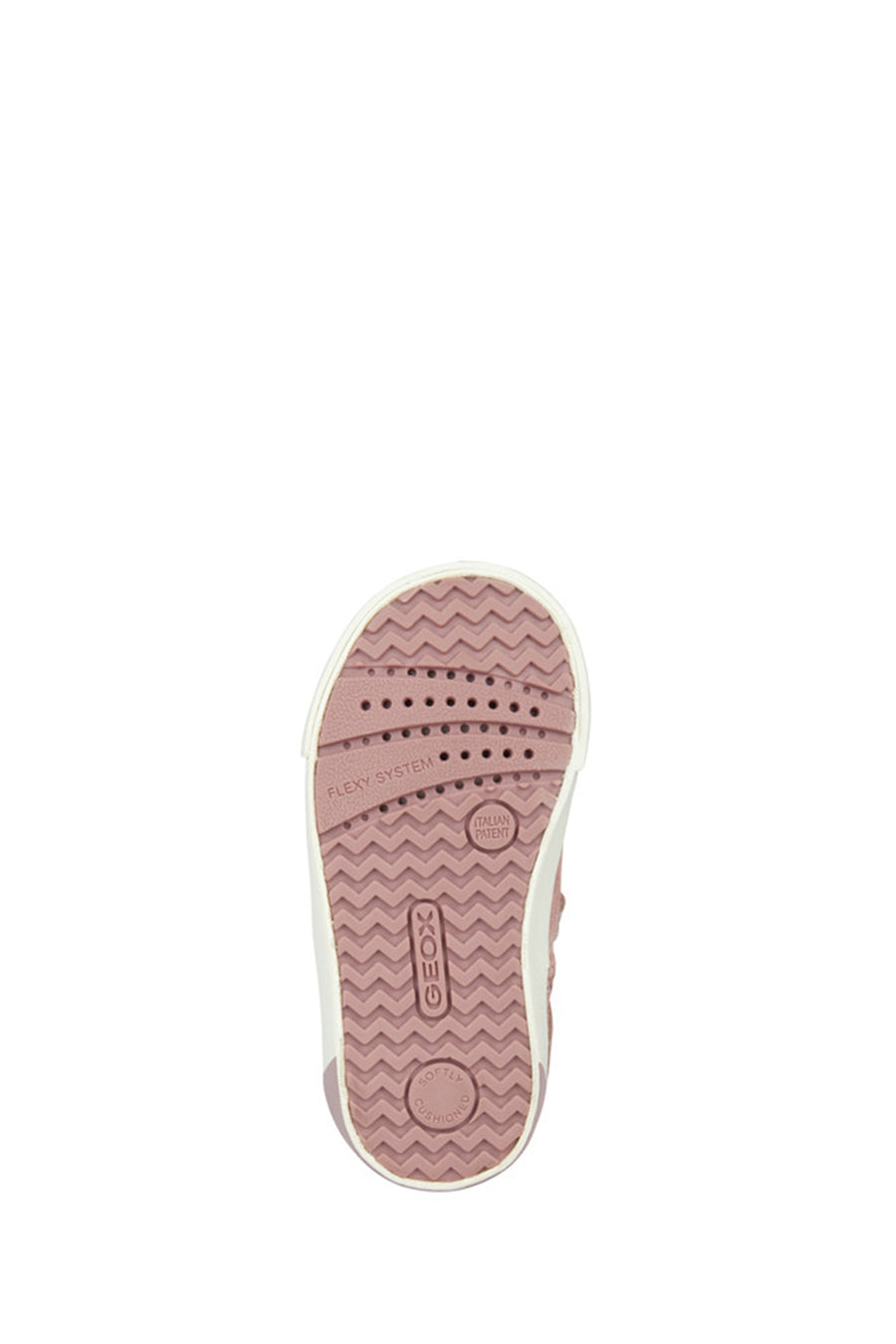 Geox Baby Girl Pink Suede Leather Sneaker with Hairband