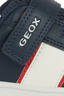 Geox Erkek Bebek Lacivert B Eclyper A - Synt. Lea Çift Bantlı Sneaker | Derimod