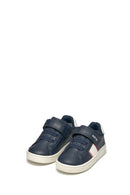 Geox Erkek Bebek Lacivert B Eclyper A - Synt. Lea Çift Bantlı Sneaker | Derimod