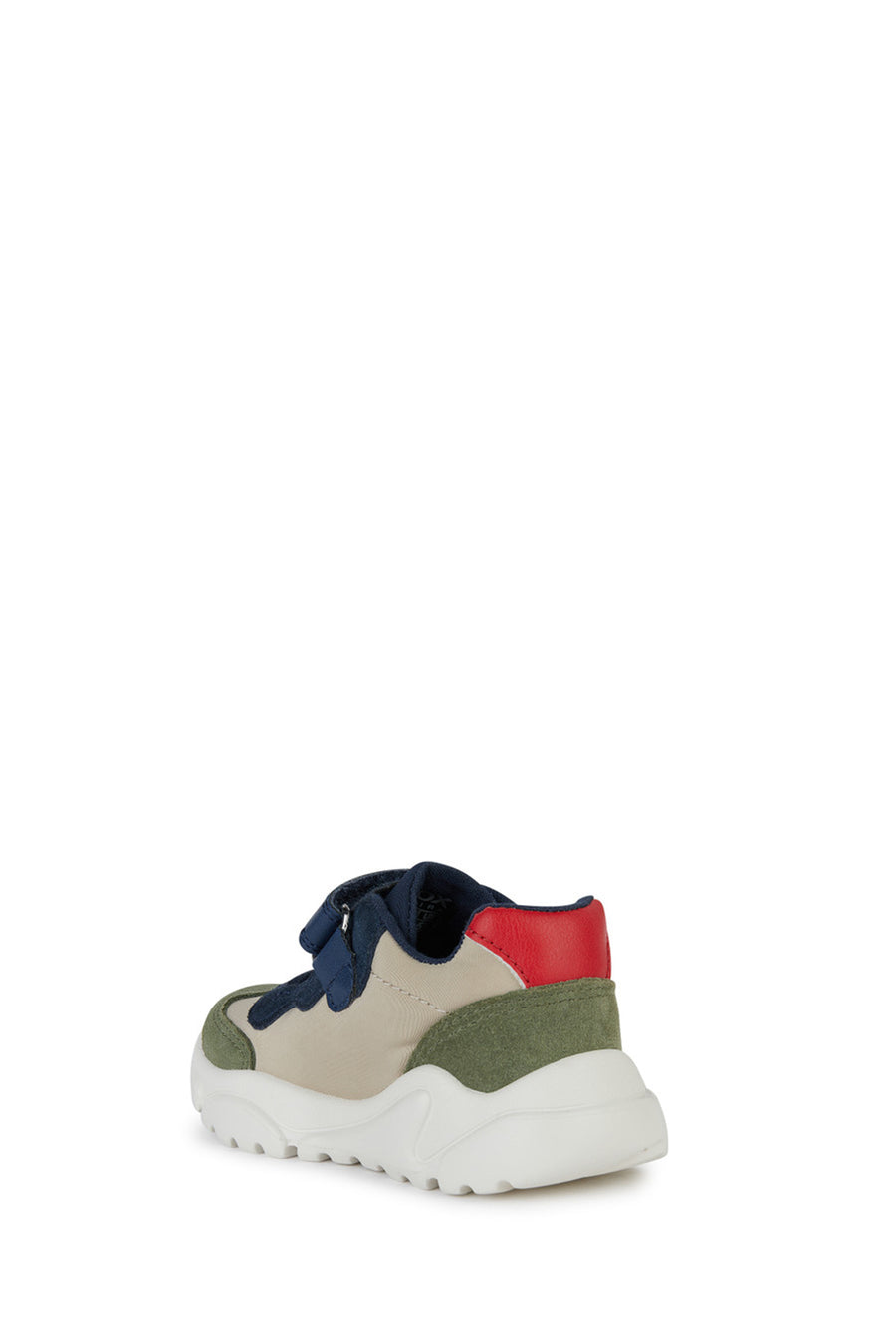 Geox Baby Boy Navy Blue Suede Sneaker with Ciufciuf Straps