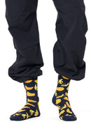 Happy Socks Male Navy Patterned Cotton Socks | Derimod