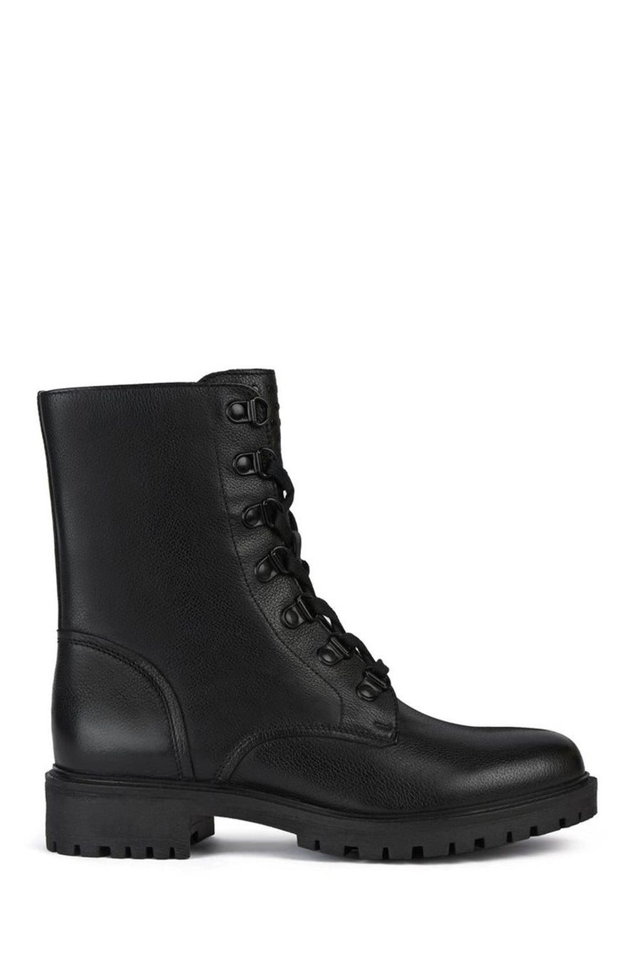 Geox Women's Black Hoara Leather Zippered Casual Boots D04FTG00085C9999 | Derimod