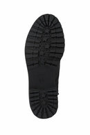 Geox Women's Black Hoara Leather Zippered Casual Boots | Derimod