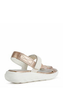 Geox Women's Cream D Spherica Ankle Strap Leather Sandals | Derimod