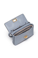 Geox Women Blue Liliane Chain Strap Leather Crossbody Bag | Derimod