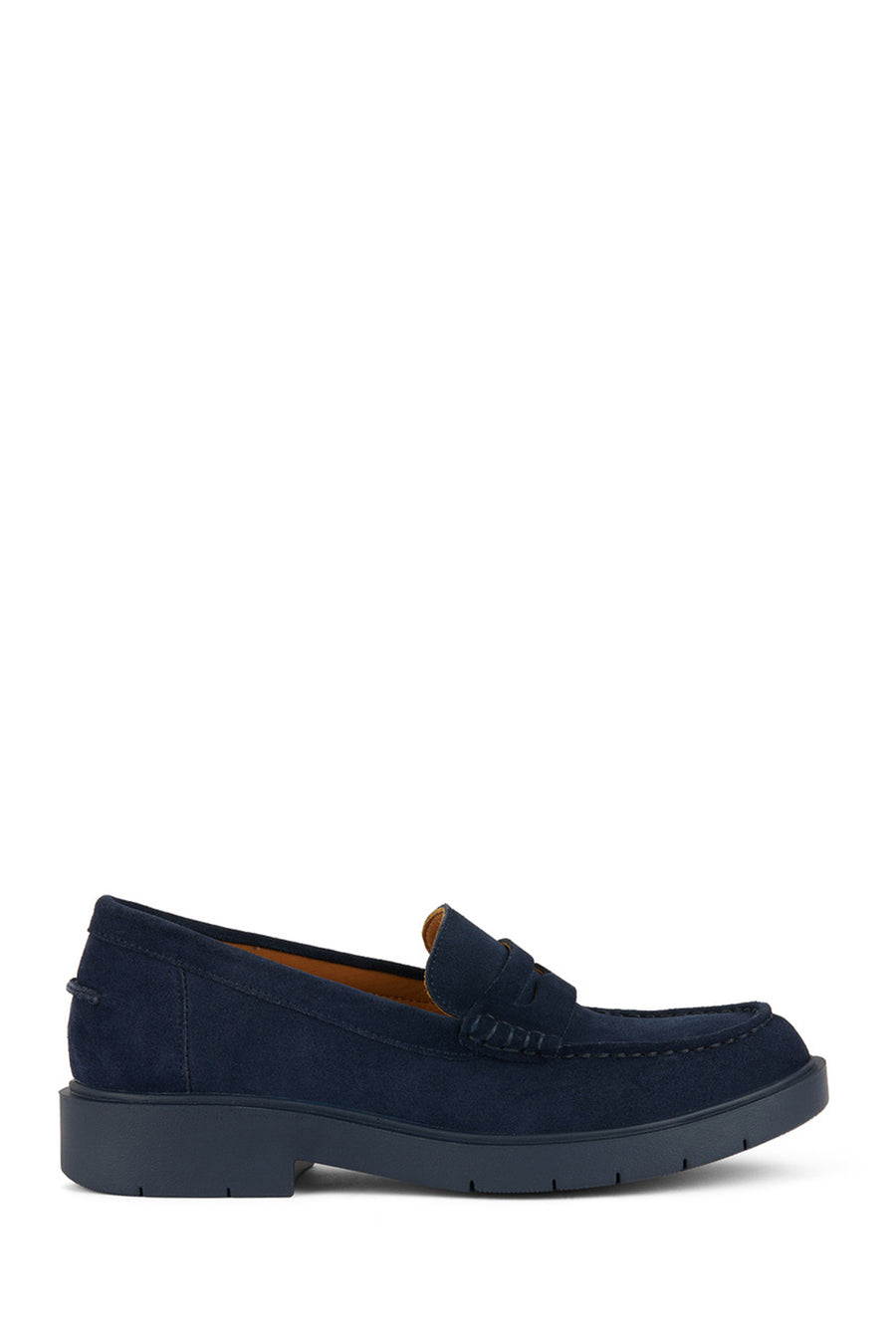 Geox Kadın Lacivert D Spherica Ec1 Süet Deri Maskülen Loafer D25QRA00022C4692 | Derimod