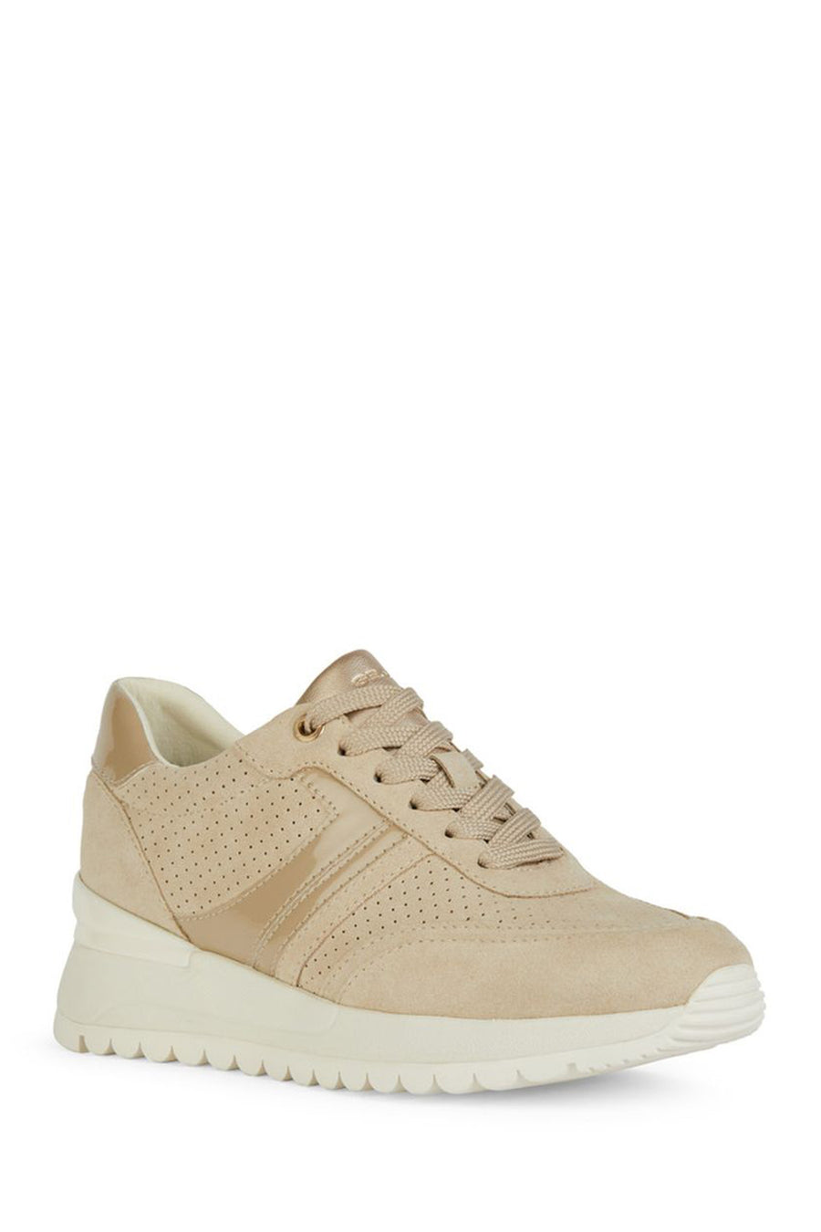 Geox Kadın Vizon Desya Bağcıklı Deri Sneaker