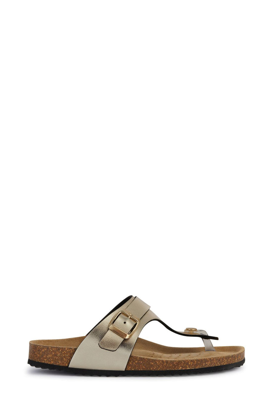 Geox Women's Gold Brionia Leather Flip Flops D35LSK000BNC2012 | Derimod
