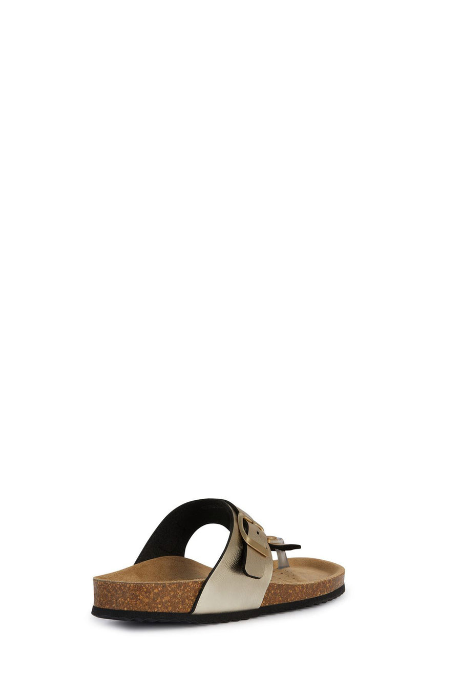 Geox Women's Gold Brionia Leather Flip Flops
