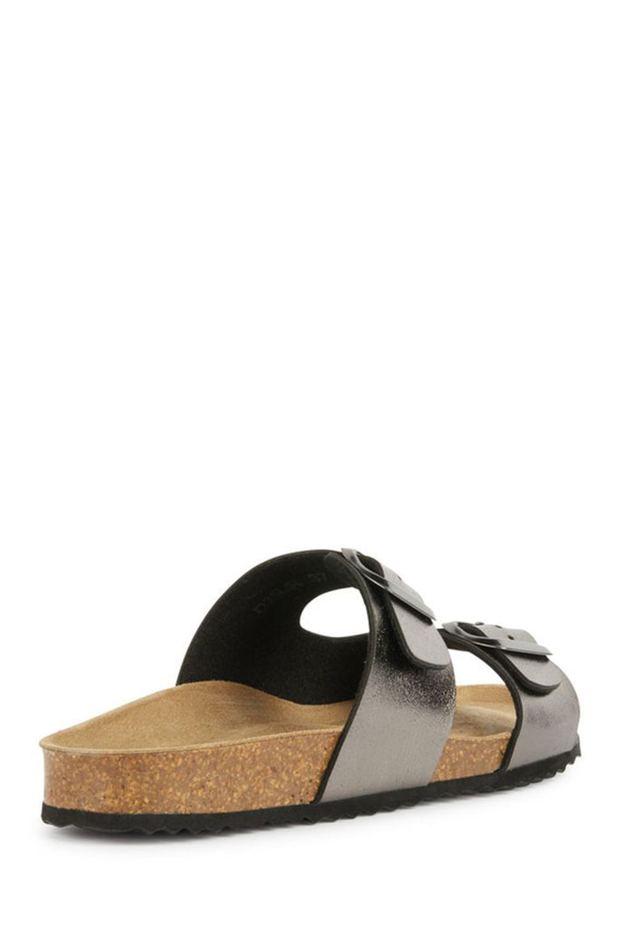 Geox Women's Gray Brionia Leather Slippers