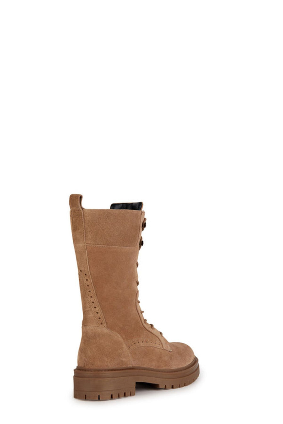 Geox Women's Brown Iridea Lace-up Suede Leather Boots