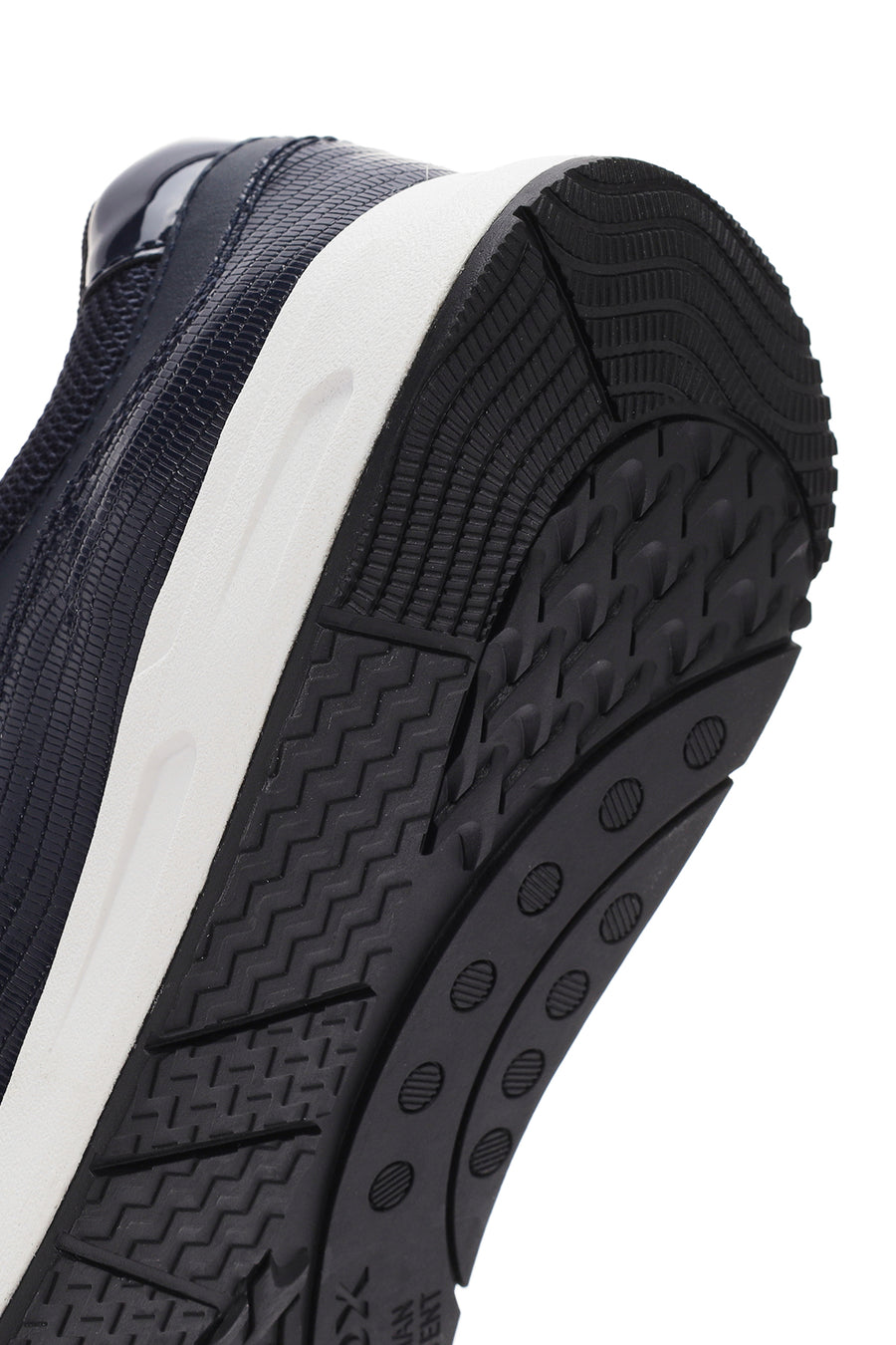 Geox Women's Navy Blue Bulmya Lace-Up Leather Sneaker