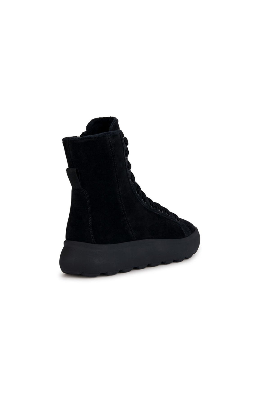 Geox Women's Black Spherica Zippered Leather Boots