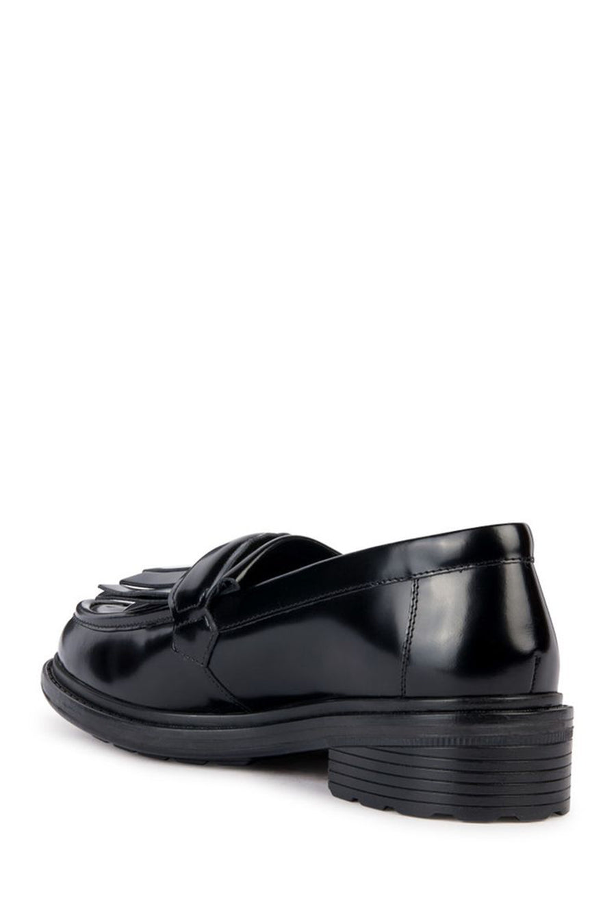Geox Women's Black Walk Pleasure Leather Masculine Loafer
