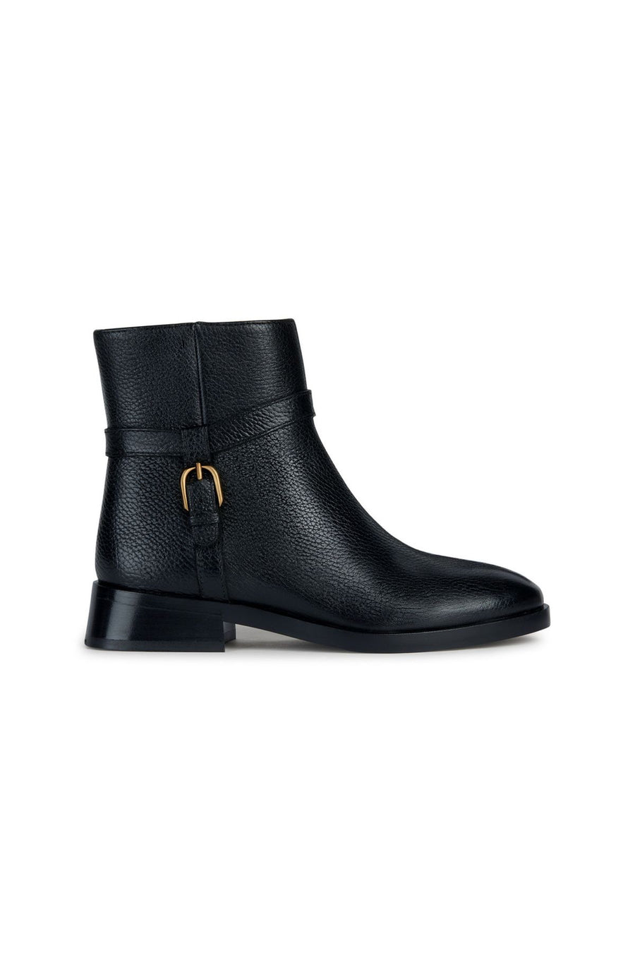 Geox Women's Black Tormalina Zippered Leather Boots D36VBD00046C9999 | Derimod