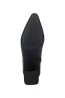 Geox Women's Black Giselda Zippered Heeled Leather Boots | Derimod