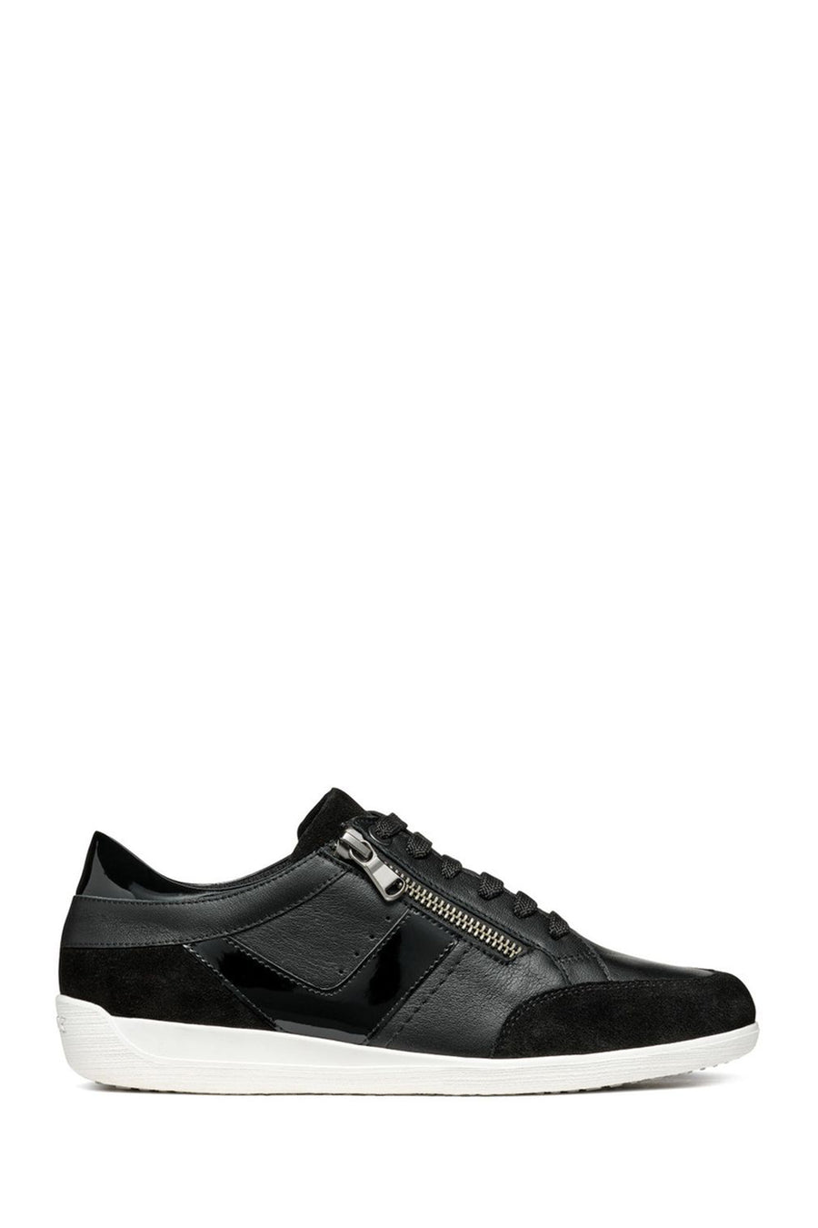 Geox Women's Black Myria Lace-Up Leather Sneaker D4568B08522C9999 | Derimod