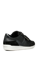 Geox Women's Black Myria Lace-Up Leather Sneaker | Derimod