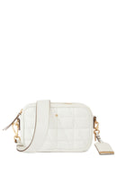 Geox Women's White Narcisia Leather Shoulder Bag | Derimod