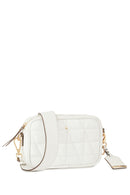 Geox Women's White Narcisia Leather Shoulder Bag | Derimod