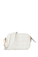 Geox Women's White Narcisia Leather Shoulder Bag | Derimod