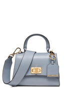 Geox Women Blue Ciclaminia Leather Crossbody Bag | Derimod