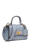 Geox Women Blue Ciclaminia Leather Crossbody Bag | Derimod