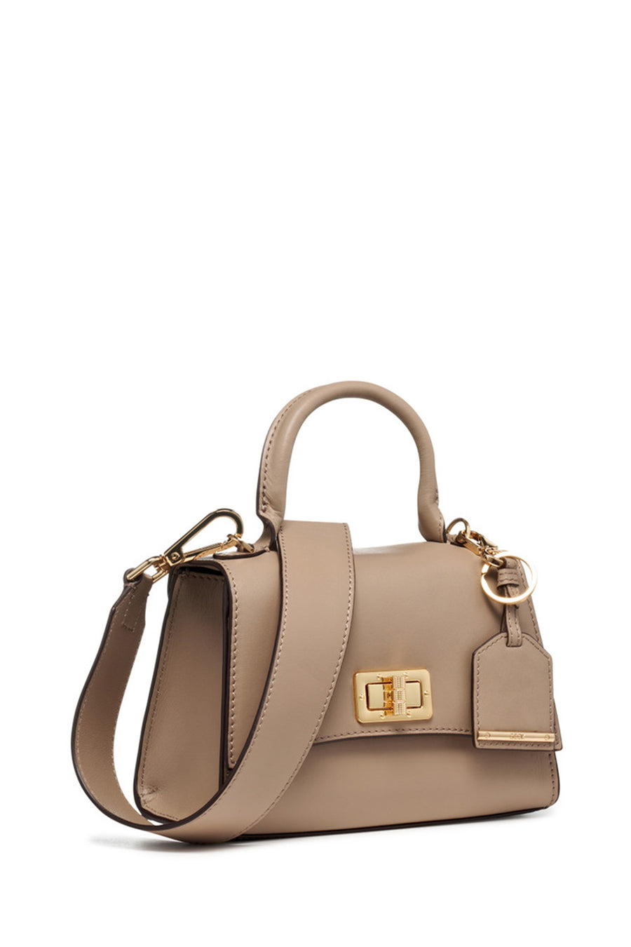 Geox Women Mink Ciclaminia Leather Crossbody Bag