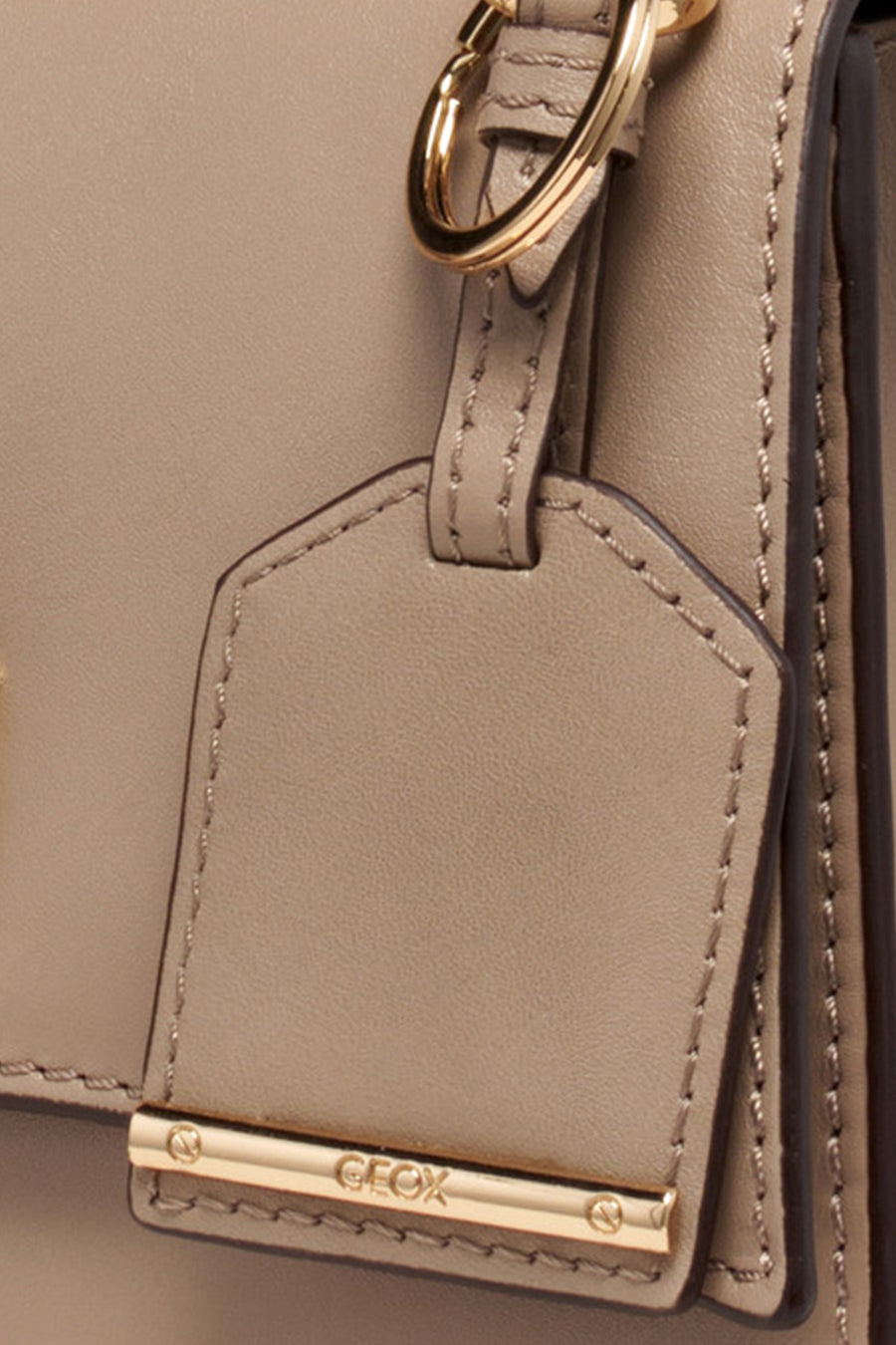 Geox Women Mink Ciclaminia Leather Crossbody Bag