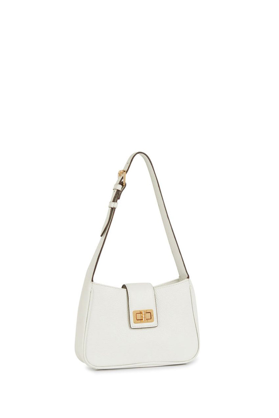 Geox Women's White Ciclaminia Leather Shoulder Bag