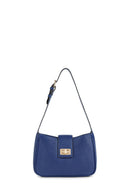 Geox Women's Navy Blue Ciclaminia Leather Crossbody Bag | Derimod