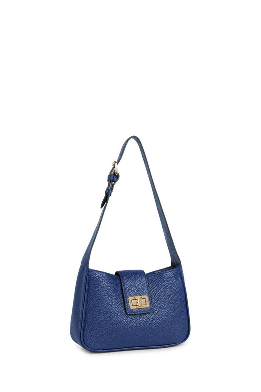 Geox Women's Navy Blue Ciclaminia Leather Crossbody Bag