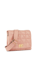 Geox Women's Beige Veriana Quilted Leather Shoulder Bag | Derimod