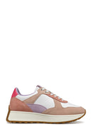 Geox Woman Multicoloured D Amabel A - Nappa + Suede Lace-up Leather Sneakers | Derimod