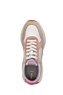Geox Woman Multicoloured D Amabel A - Nappa + Suede Lace-up Leather Sneakers | Derimod