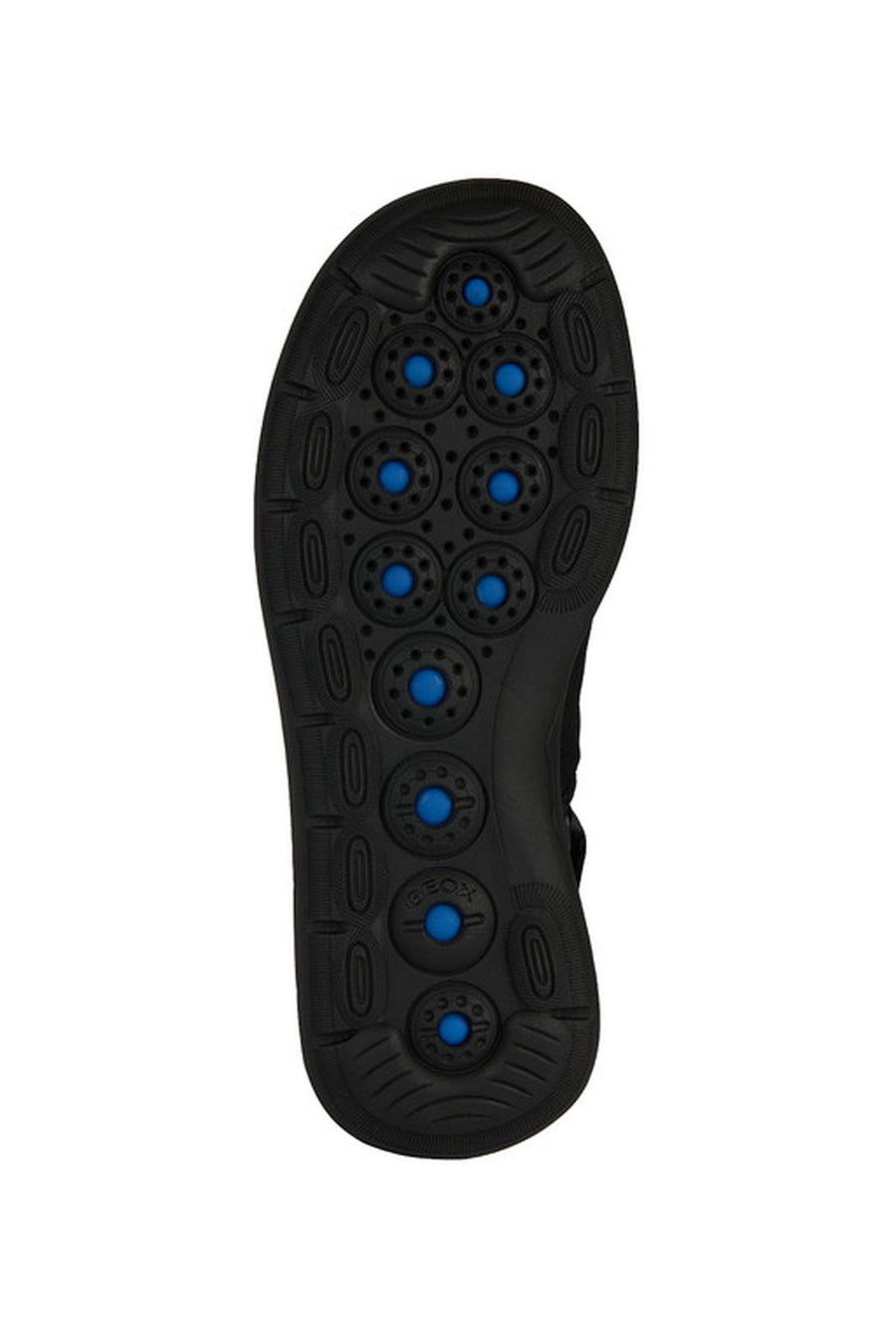 Geox Women's Black Spherica Ankle Strap Fabric Sandals