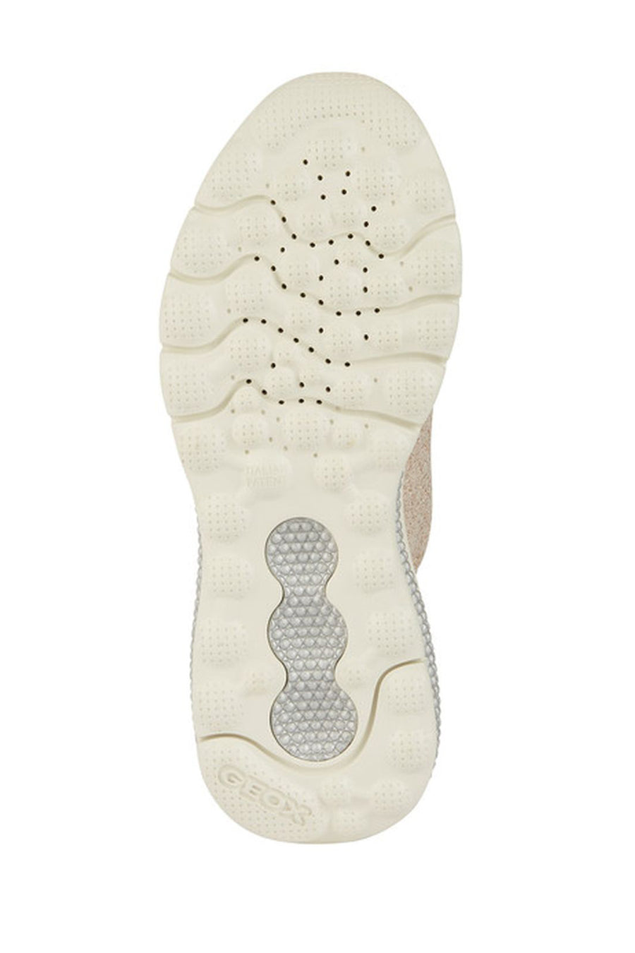Geox Kadın Bej Spherica Actif Kalın Tabanlı Bağcıklı Kumaş Sneaker