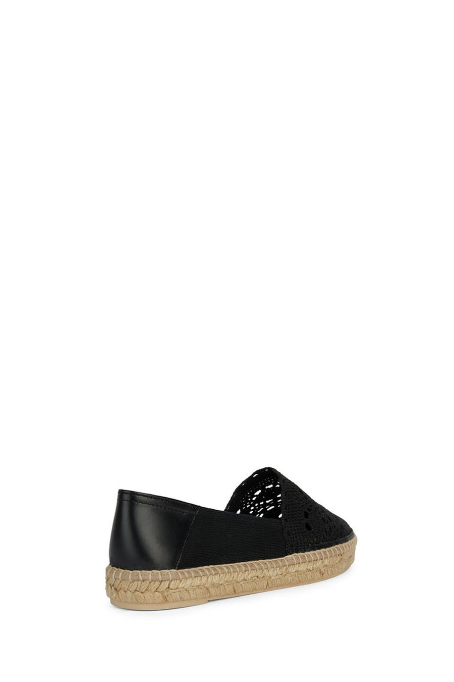 Geox Women's Black Lampedusa Leather Espadrille