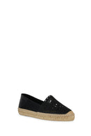 Geox Women's Black Lampedusa Leather Espadrille | Derimod