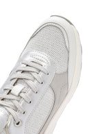 Geox Women's White Spherica Lace-Up Leather Sneaker | Derimod