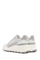 Geox Women's White Spherica Lace-Up Leather Sneaker | Derimod