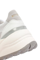 Geox Women's White Spherica Lace-Up Leather Sneaker | Derimod