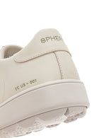 Geox Women's Beige Spherica Ecub-1 Lace-Up Leather Sneaker | Derimod