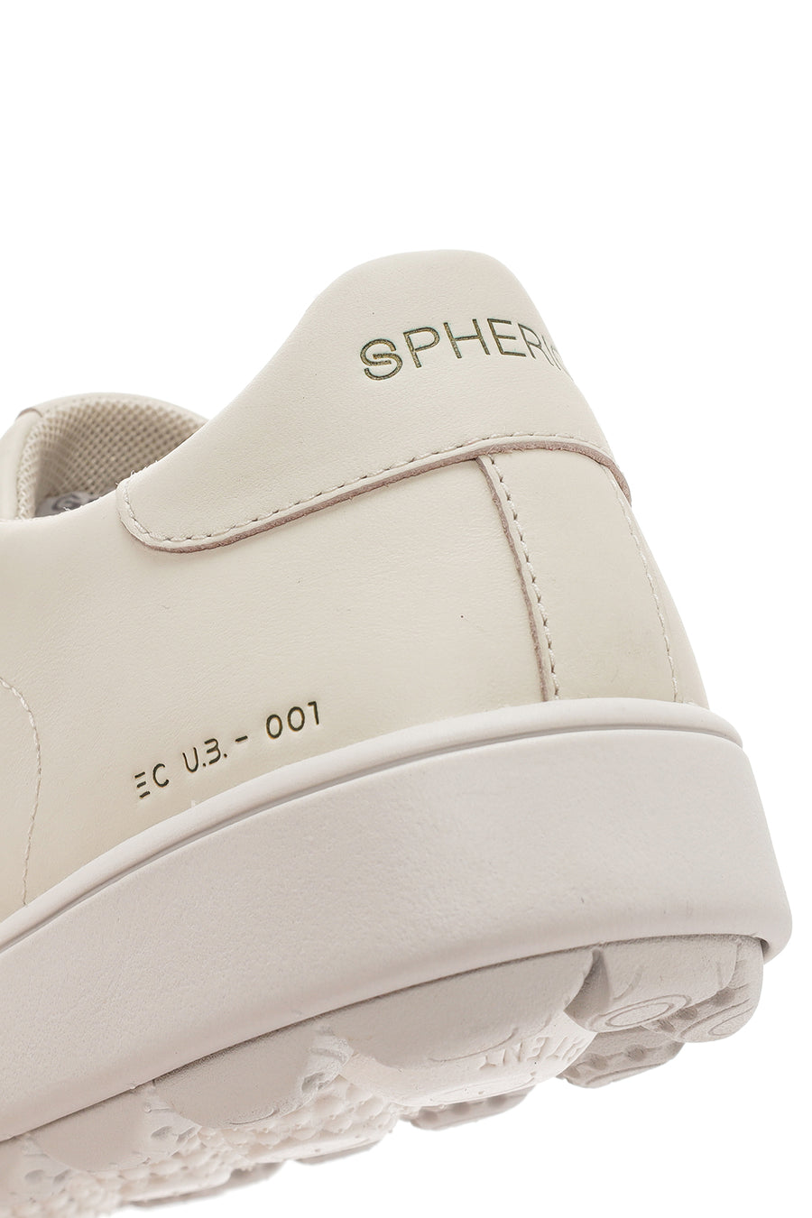 Geox Women's Beige Spherica Ecub-1 Lace-Up Leather Sneaker