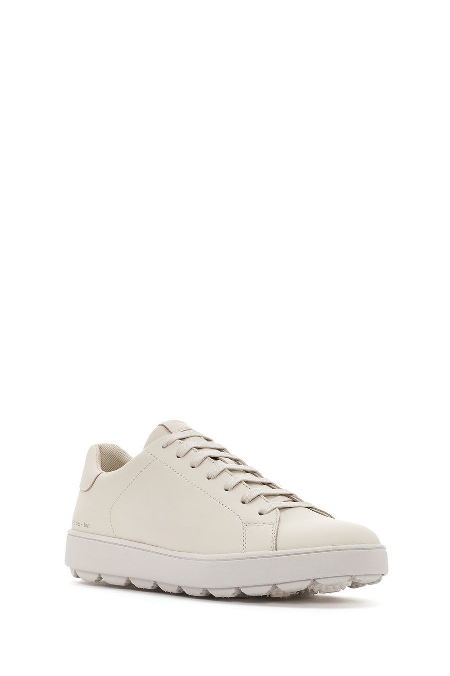 Geox Women's Beige Spherica Ecub-1 Lace-Up Leather Sneaker