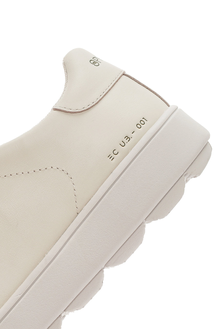 Geox Women's Beige Spherica Ecub-1 Lace-Up Leather Sneaker