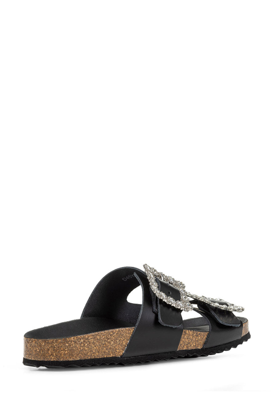 Geox Women Black D Brionia Ra - Nappa Stone Leather Slippers