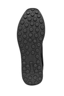 Geox Women Black D Runntıx A - Nylon+Suede Lace-Up Thick-Soled Fabric Sneaker | Derimod