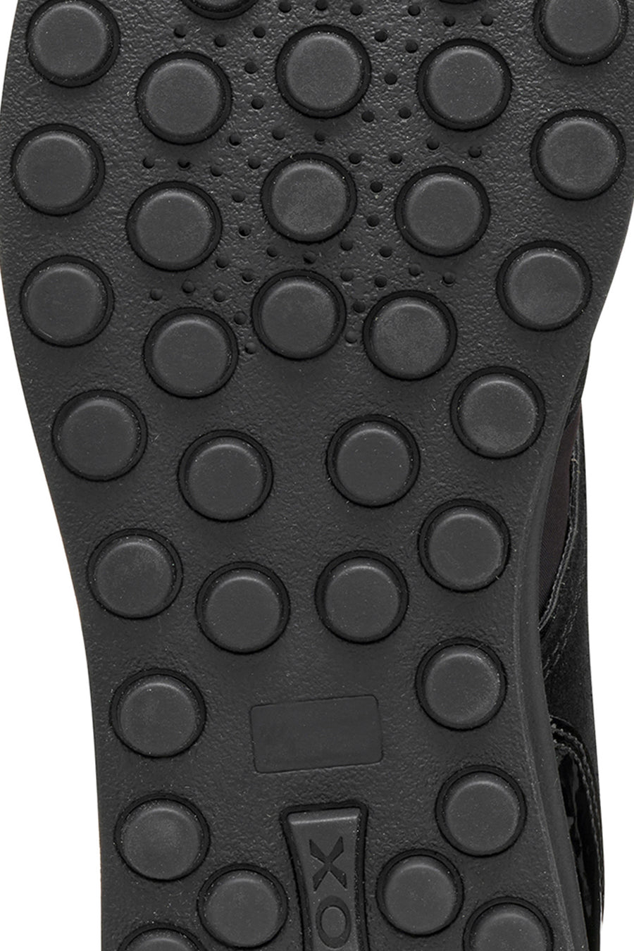 Geox Women Black D Runntıx A - Nylon+Suede Lace-Up Thick-Soled Fabric Sneaker