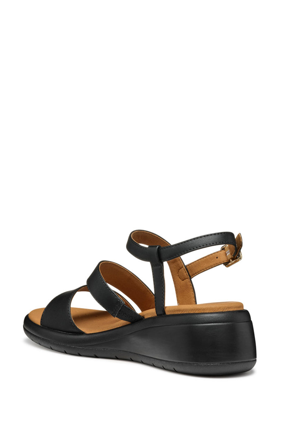 Geox Women Black D Meliconia F Wedge Heel Sandal